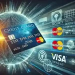 19slot DALL·E 2024-10-13 16.47.03 - A credit card transaction concept image, featuring Visa and MasterCard logos, with an emphasis on security and speed. The scene includes digital eleme (1)